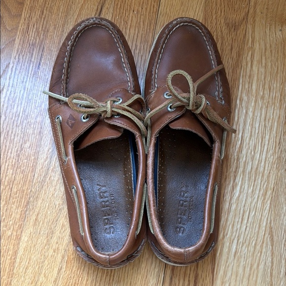 Sperry Brown Leather Original Classic Boat Shoes Men 10M Style 0532002 - Picture 2 of 7